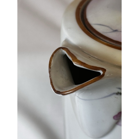 Antique Nippon Chocolate‎ Pot Handpainted Gold Embossing Rare Late 1800's - Picture 14 of 15